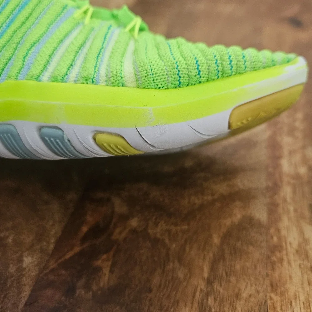 Nike Free Transform Flyknit Running Shoes Women's 6 Lime Green Training